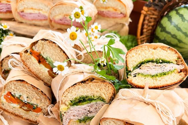 Local produce sandwiches