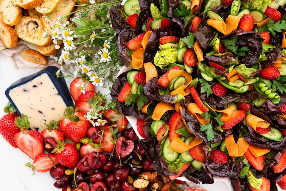 Seasonal salad and board