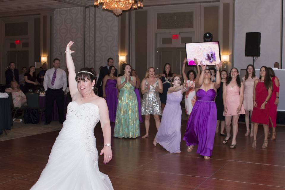 Bouquet toss