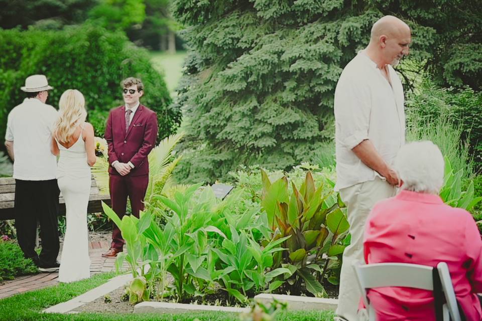 Father / Son Walk to Alter