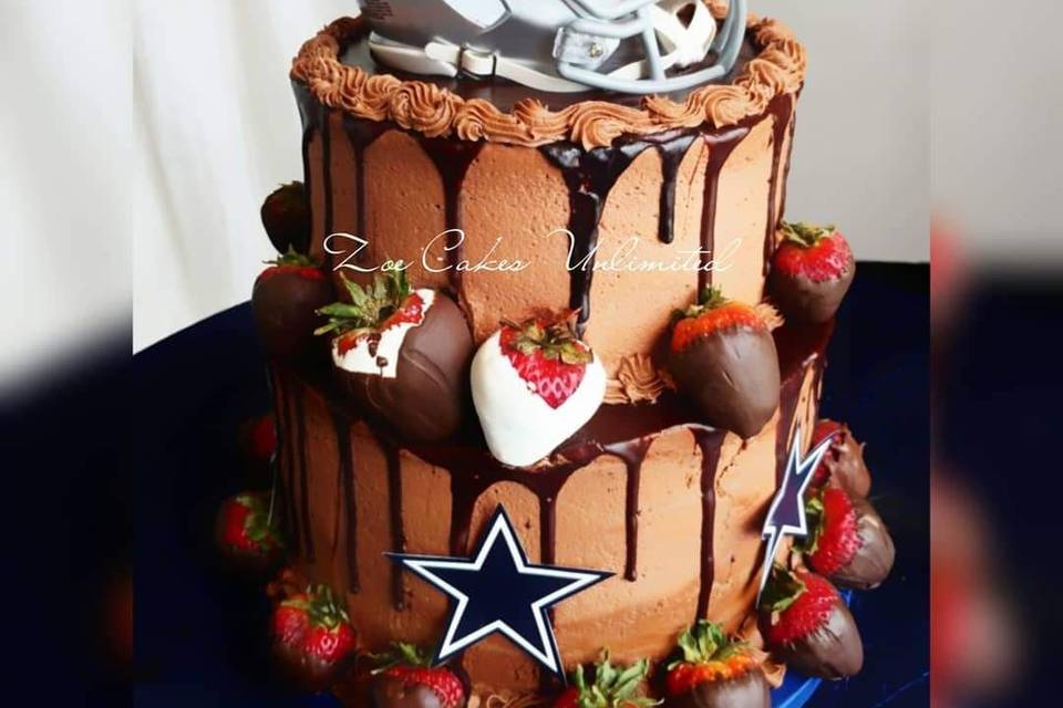 Sports-themed groom's cake