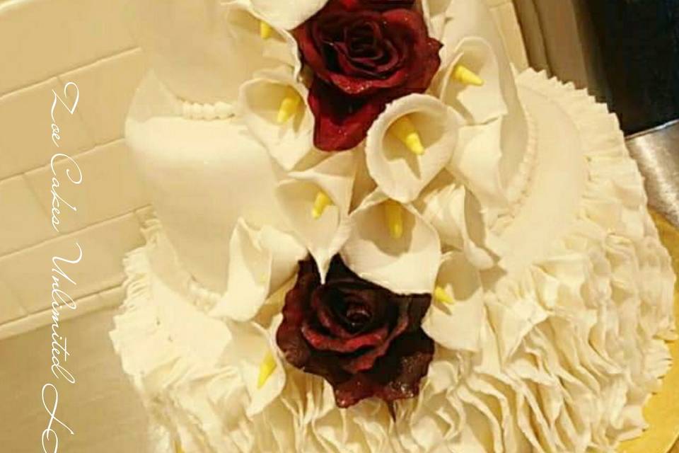 Floral cake decoration