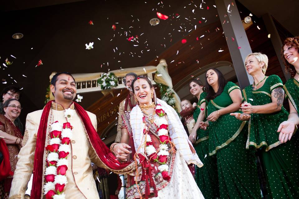 Granite Rose, Colorful wedding