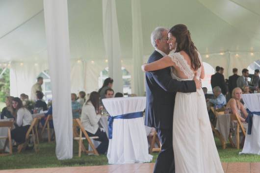 Outdoor wedding ceremony