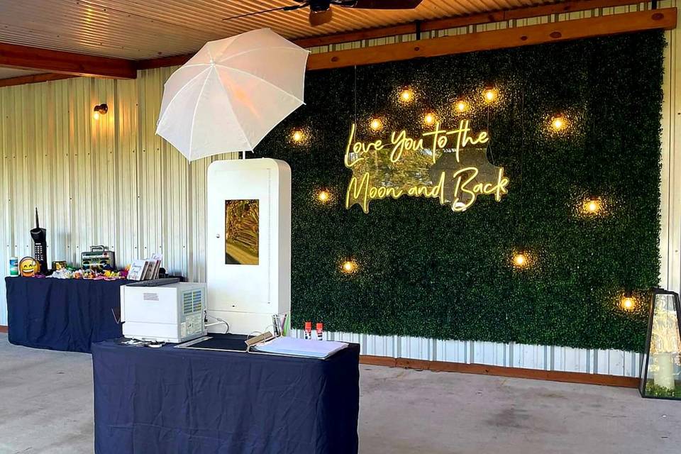 Photo Booth in Patio Area