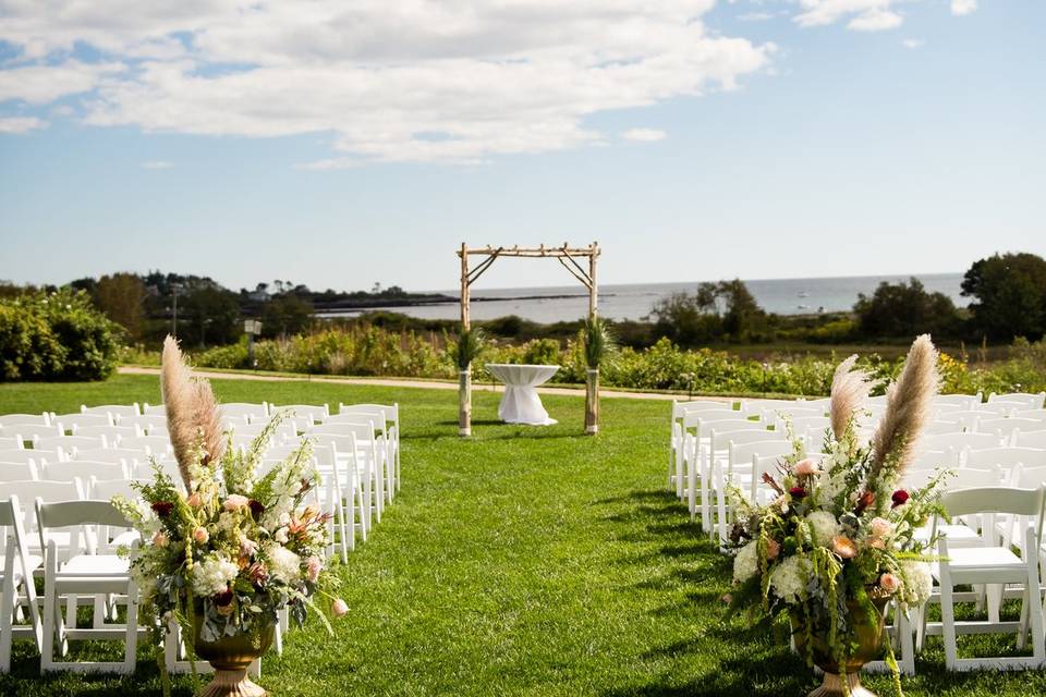 Oceanfront ceremony