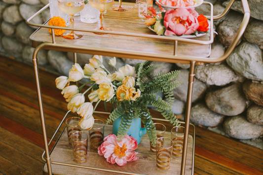 Sweet bar cart design