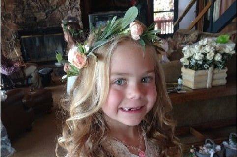 Flower girl hair by Danelle