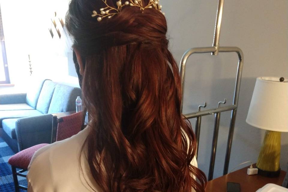 Bridal updo by Danelle