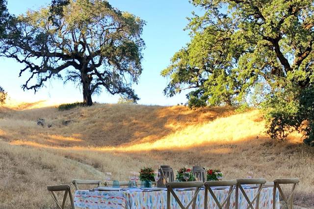 Event setup outdoors