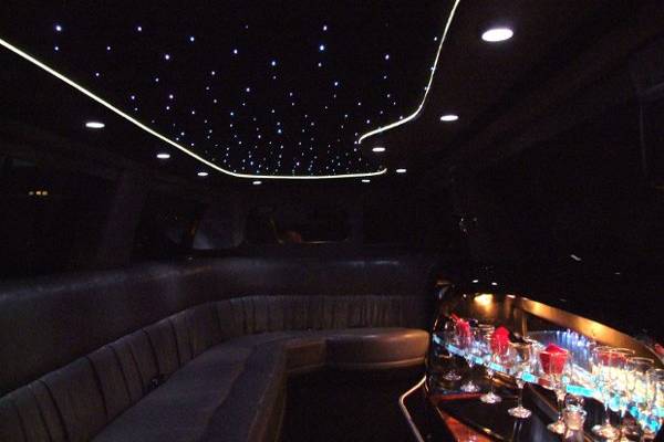 inside our SUV Stretch Limo is comfortable and elegant