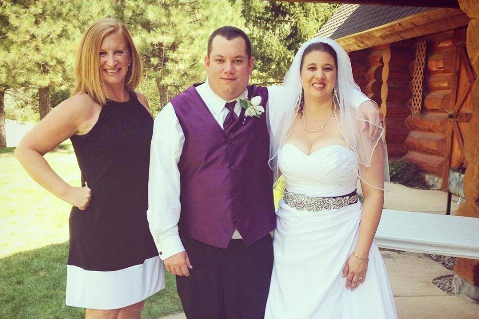 Photo with the officiant