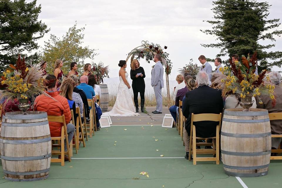 Officiant Pauline Downey