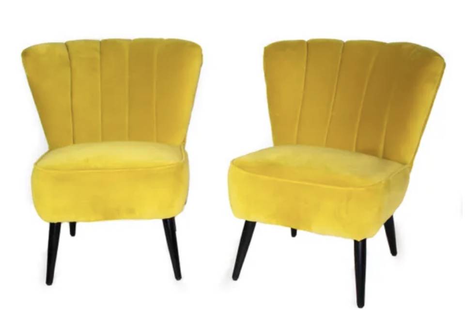 Our lemon accent chairs