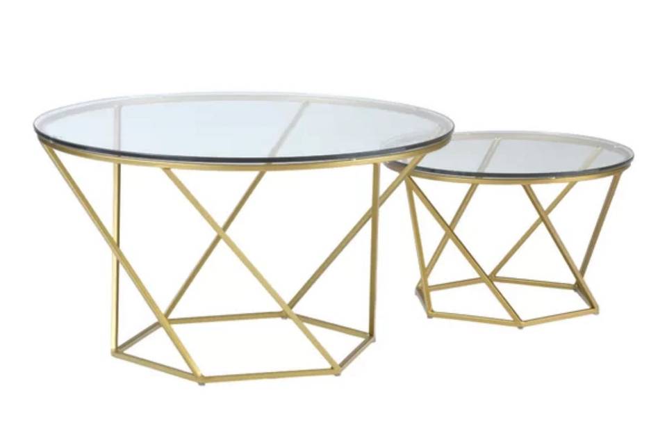 Gold coffee tables