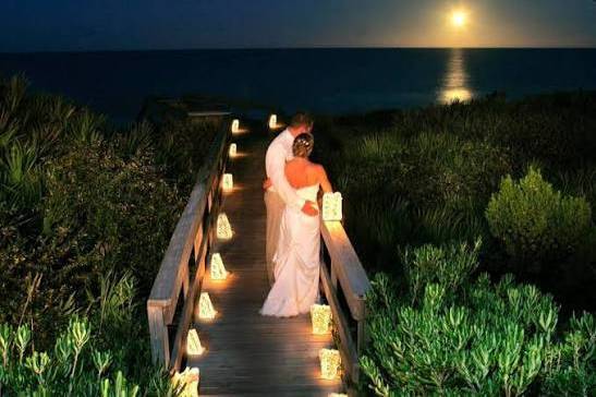 The boardwalk after dark