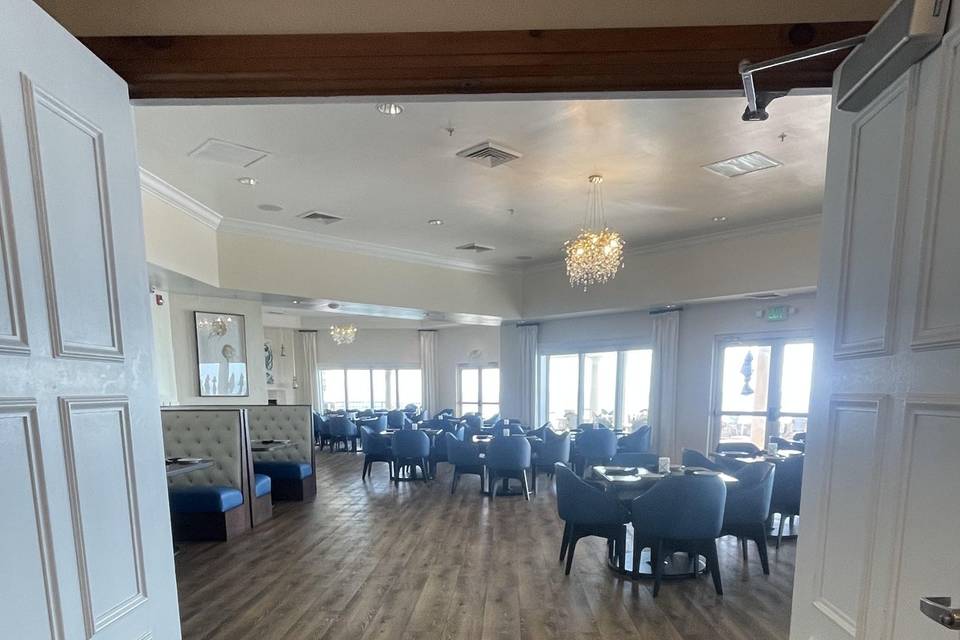 Entering the banquet room