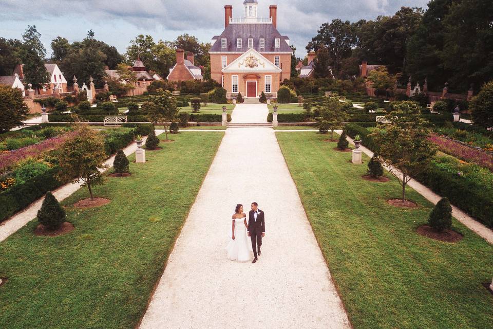 Drone Wedding Photo