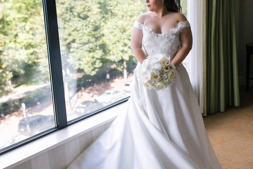 Bride and Dress