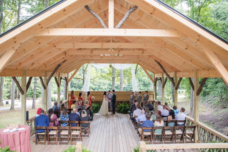 Covered ceremony pavilion