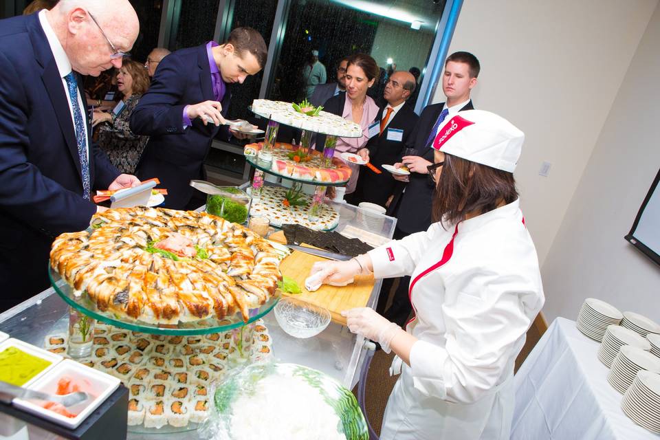 Sushi Station at St. Peter's University in Jersey City Photo Credit - Rick Gilbert