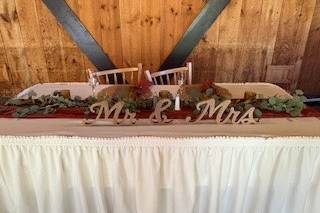 Sweetheart table