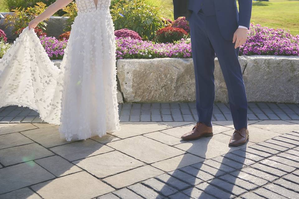 Dancing on the patio