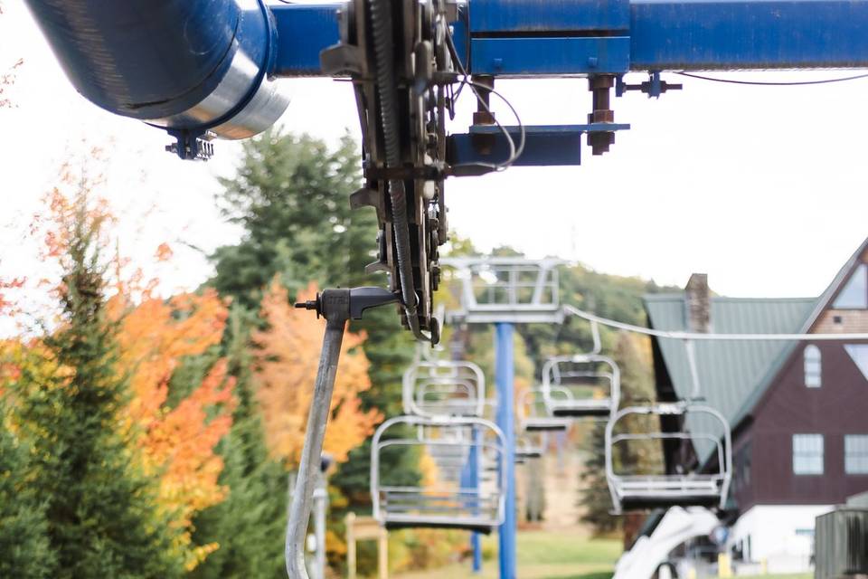 The view from the chairlift