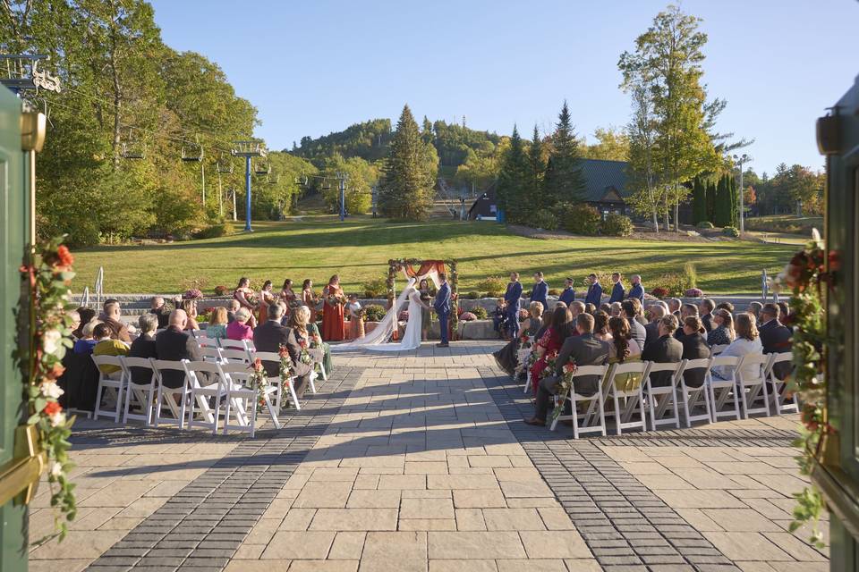 Patio ceremony