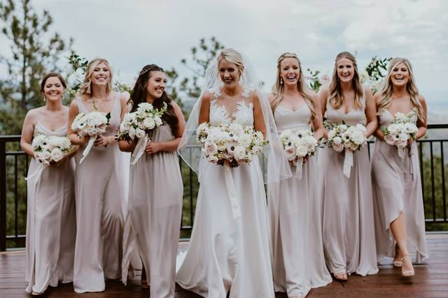 Blush and white wedding