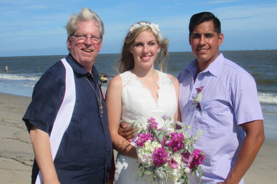 With officiant