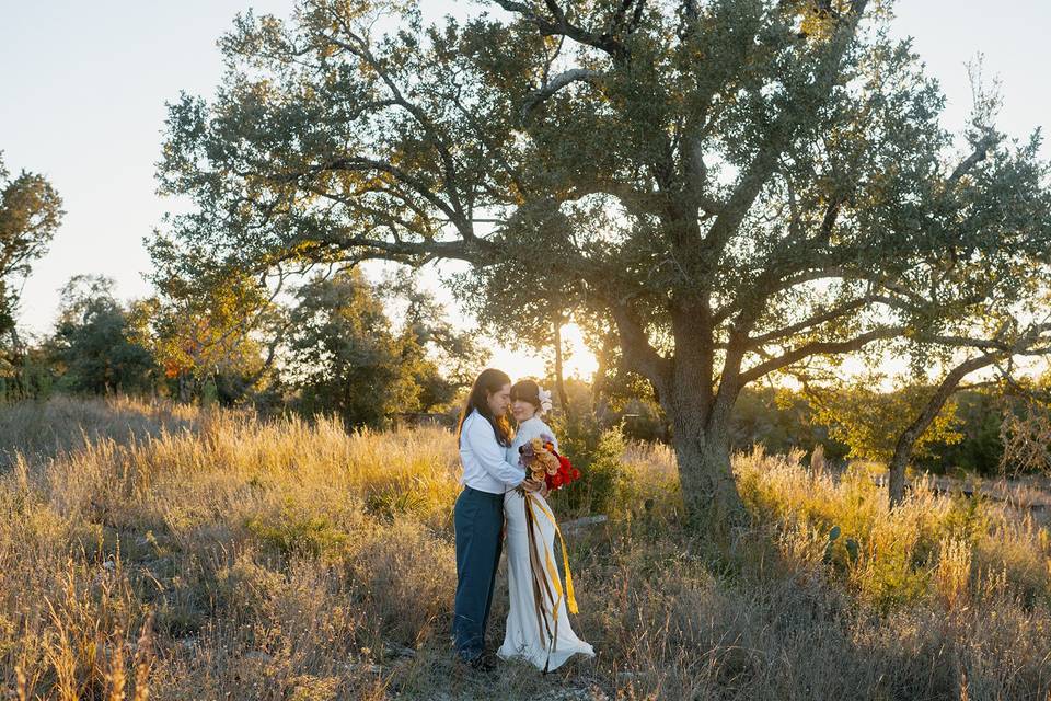 Hill Country Wedding Portraits