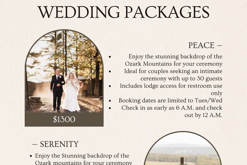 Wedding packages