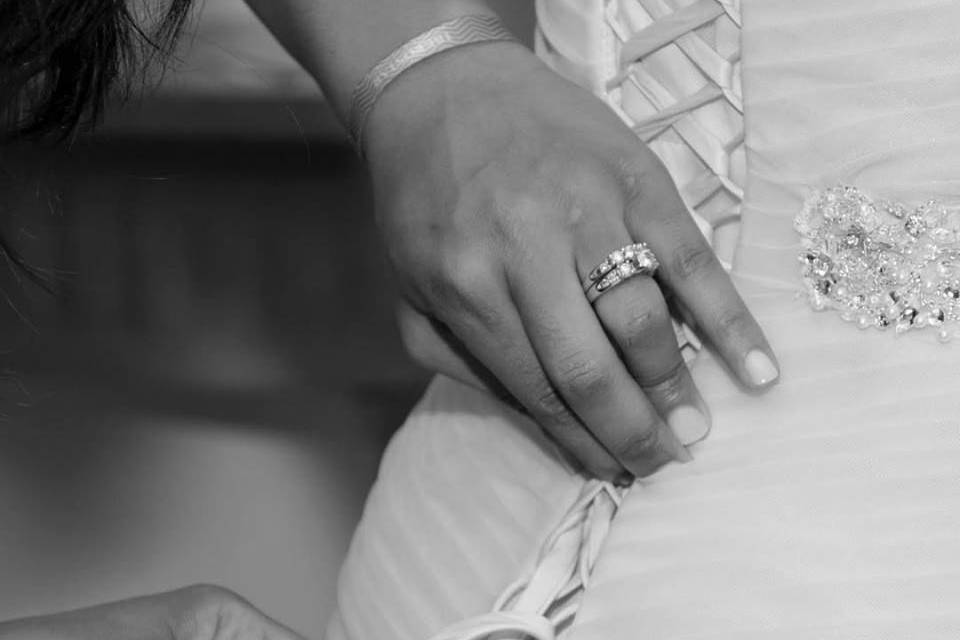 Dressing the bride