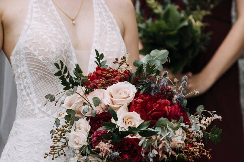 Fall bridal bouquet