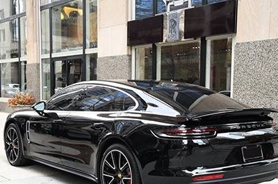 A black Porsche