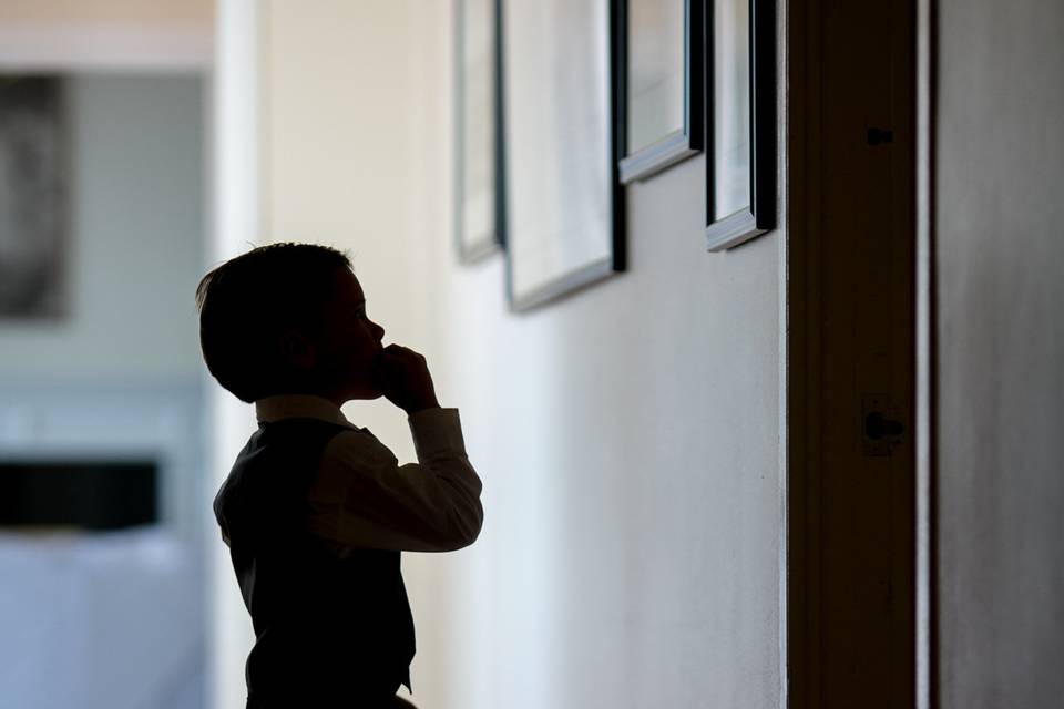 Kid at the wedding