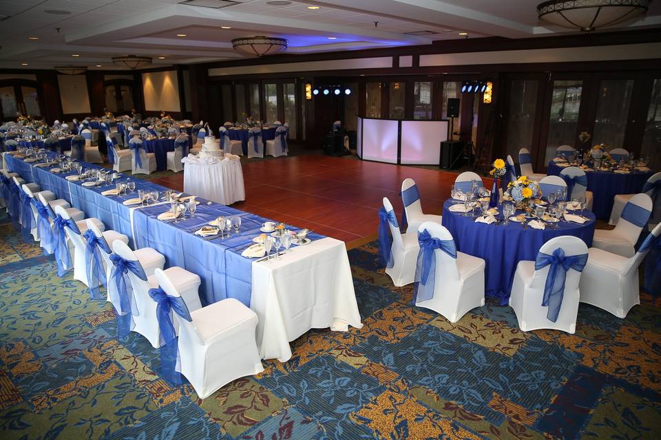 Wedding reception area