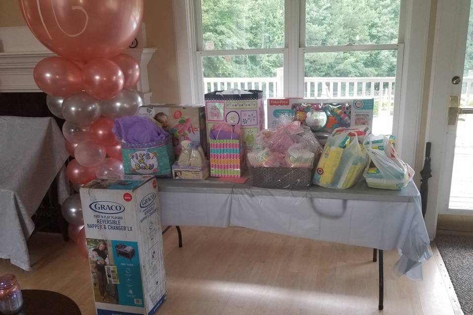 Baby Shower gift table