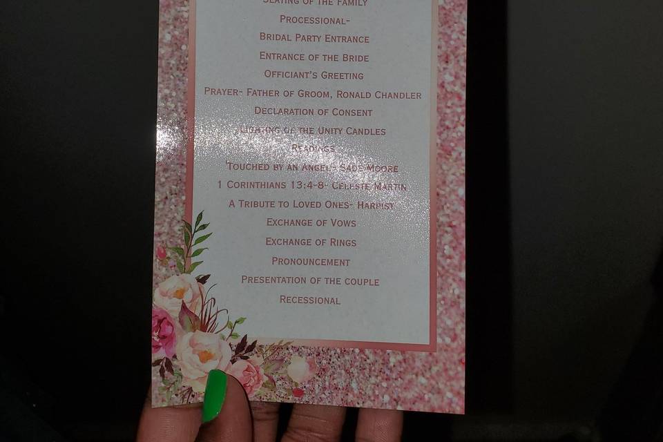 Wedding Program