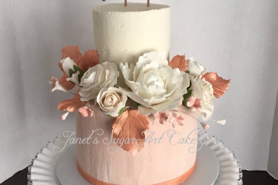 Peonies & Roses w/ rose gold