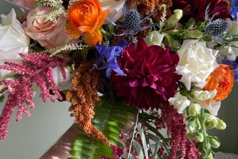 Multi colored autumn bouquet