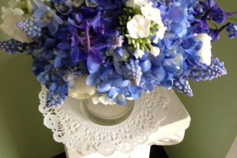 Blue bridal for spring