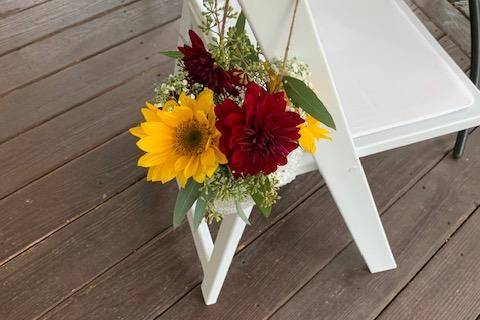 Autumn chair decor