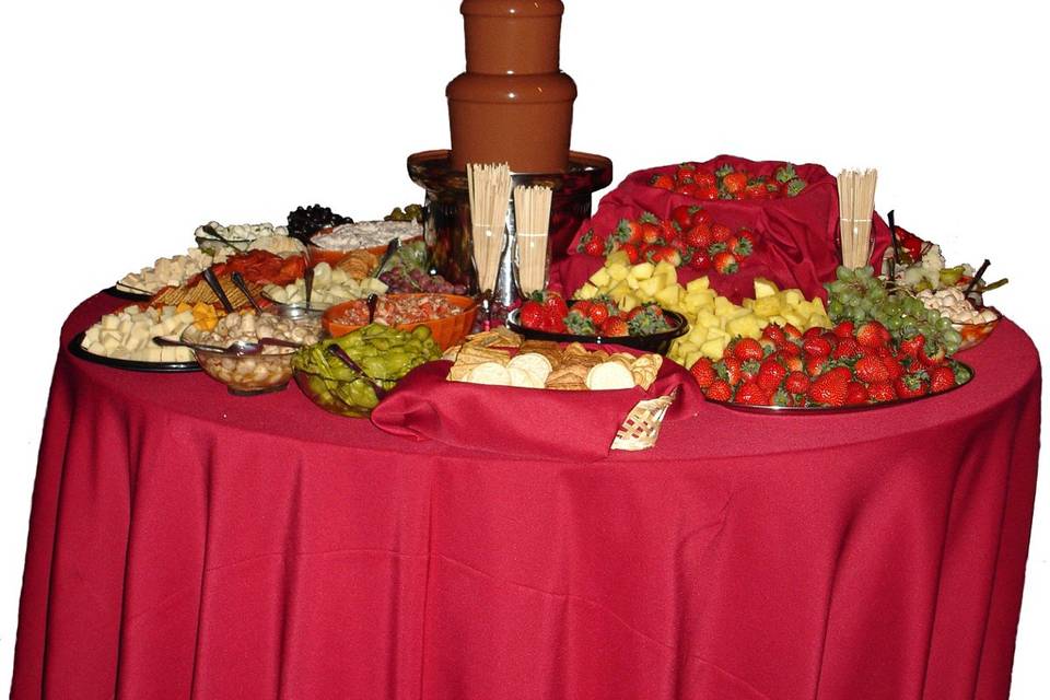 Chocolate fountain station