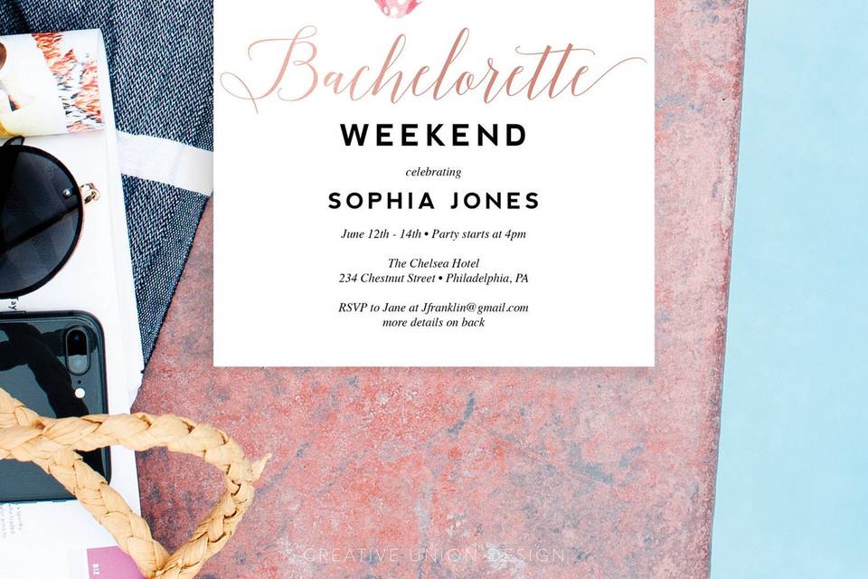 Bachelorette Party Invite