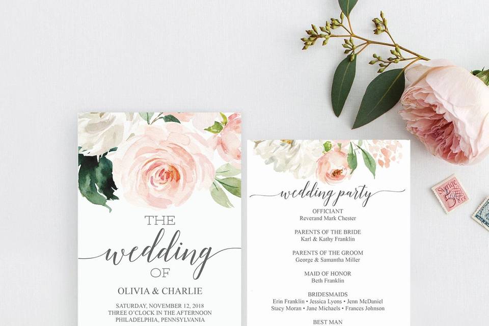 Wedding Program