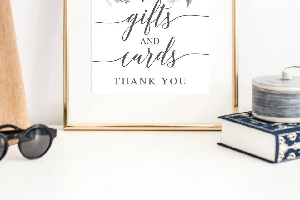 Gift sign