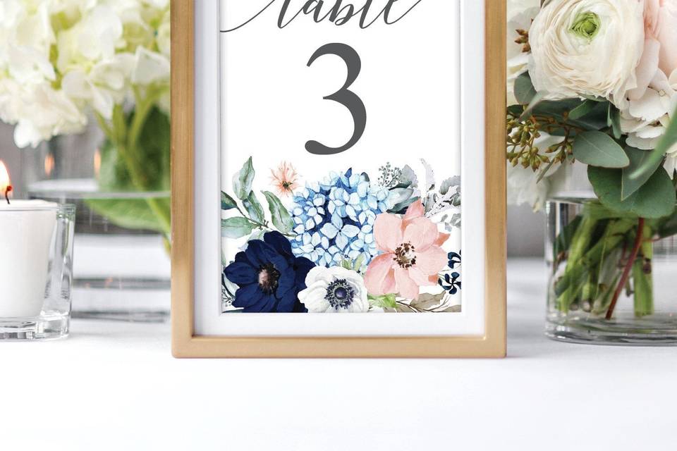 Table Numbers