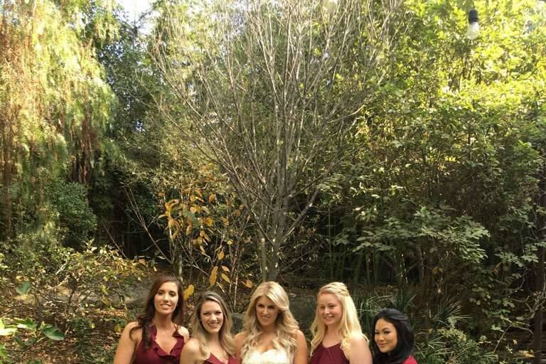 Kristen's bridal party